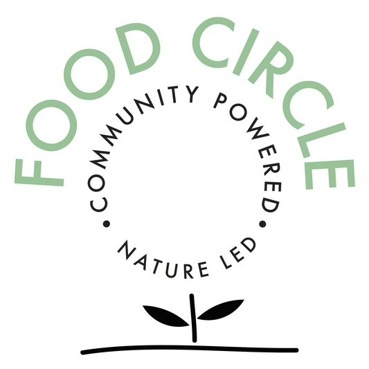 Food Circle logo; Community Powered, Nature Led