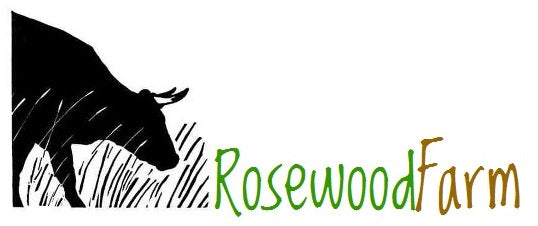Rosewood Farm Logo - cow and grass